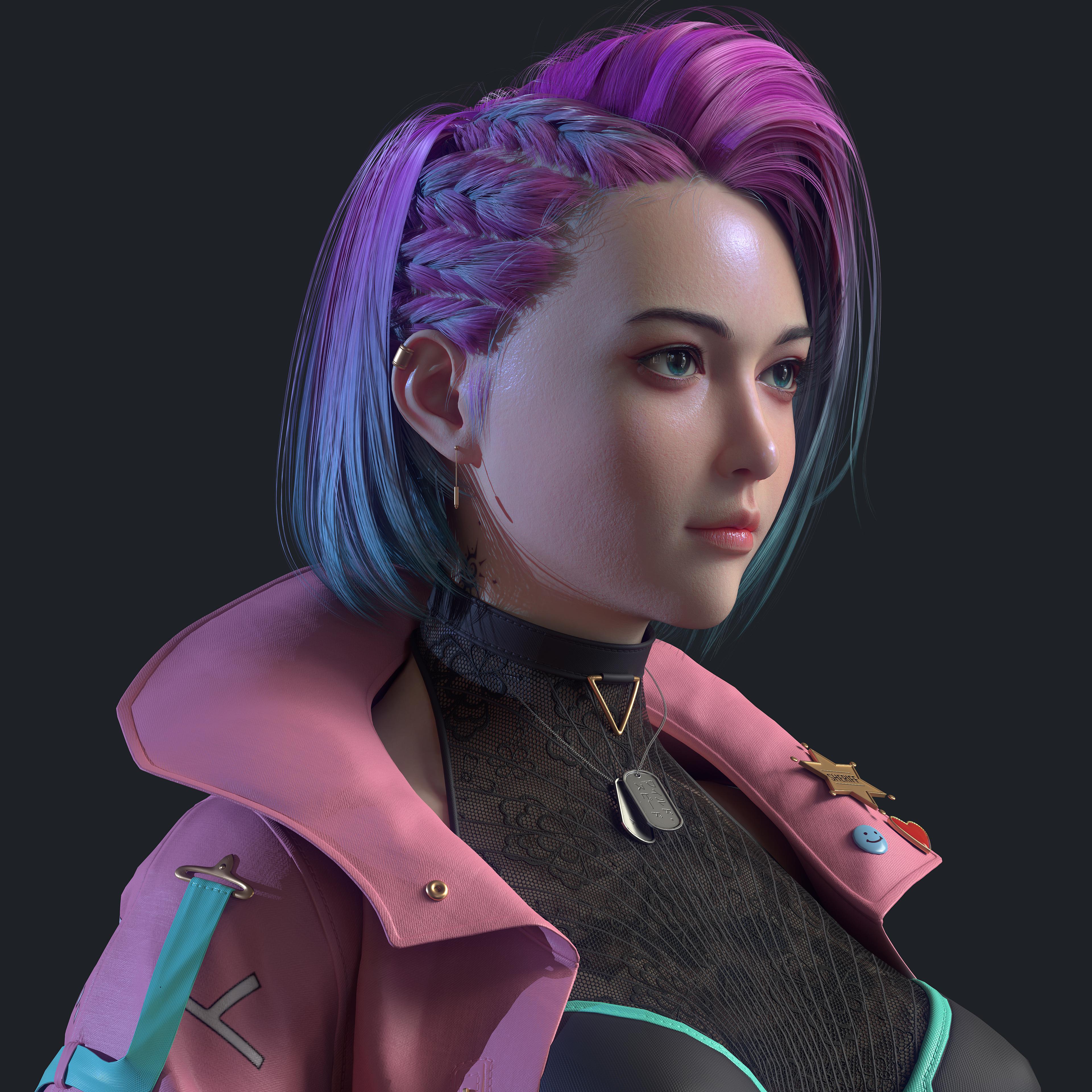 赛博朋克3d女角色