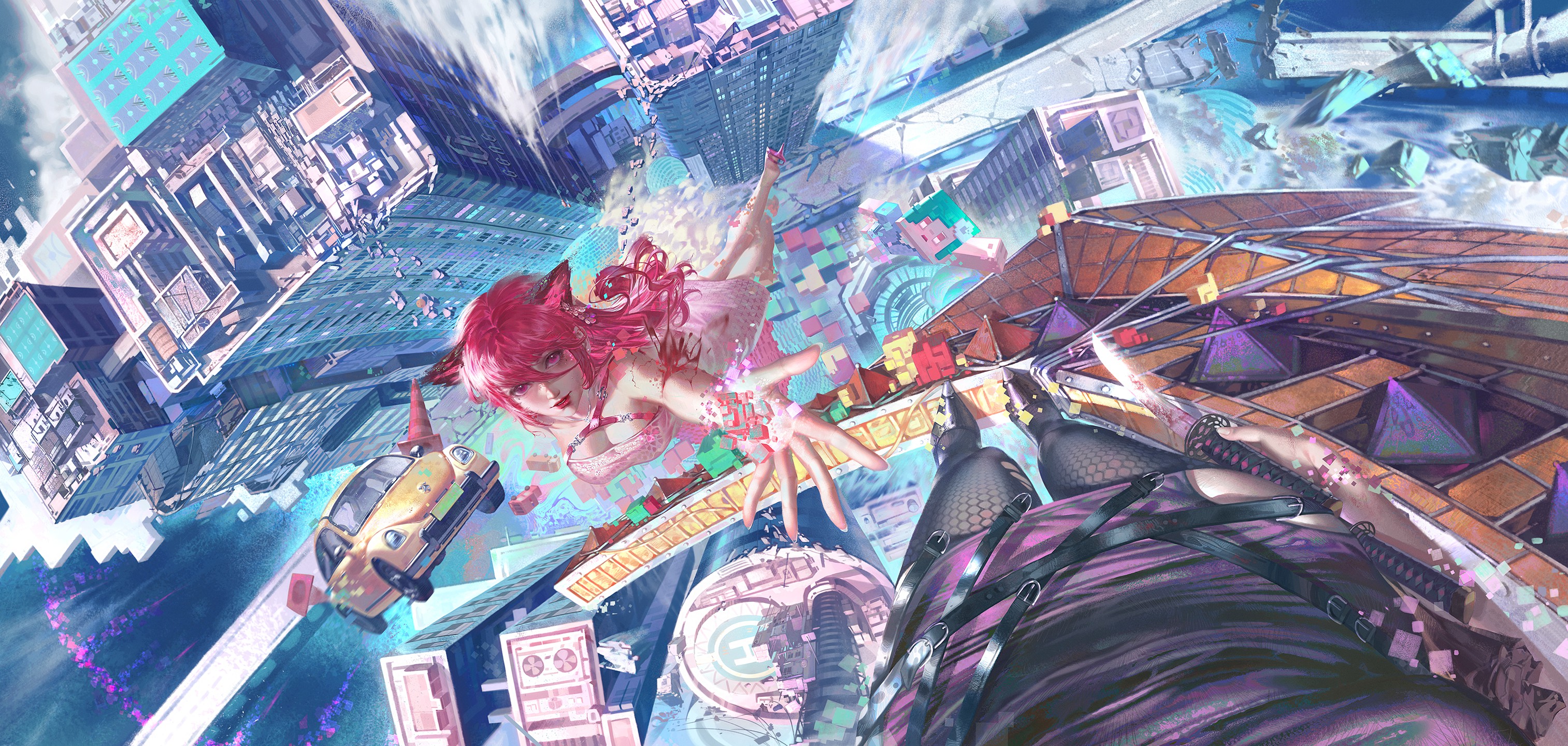 标签:厚涂概念场景三体像素画美宣海报软件:photoshopggac_v